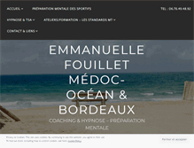 Tablet Screenshot of emmanuellefouillet.com